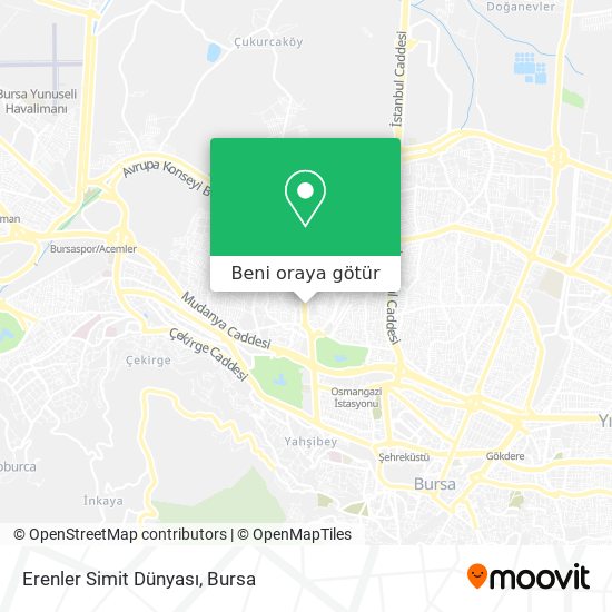 Erenler Simit Dünyası harita