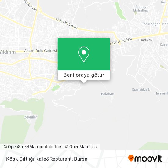 Köşk Çiftliği Kafe&Resturant harita