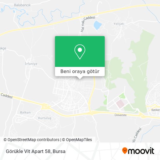 Görükle Vit Apart 58 harita