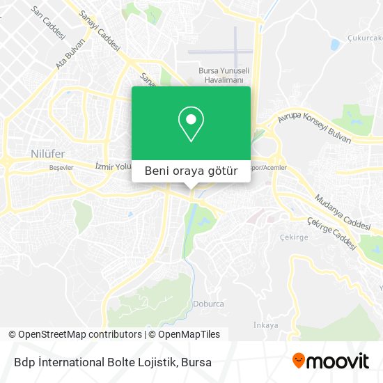 Bdp İnternational Bolte Lojistik harita