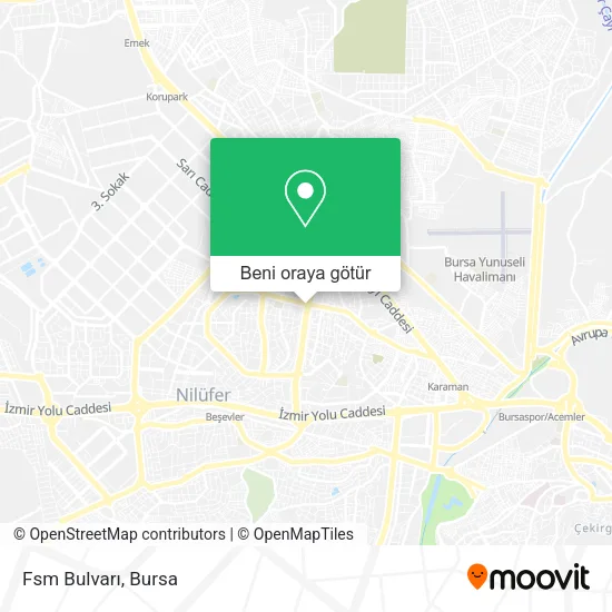 Fsm Bulvarı harita