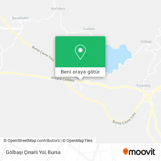 Gölbaşı Çınarlı Yol harita