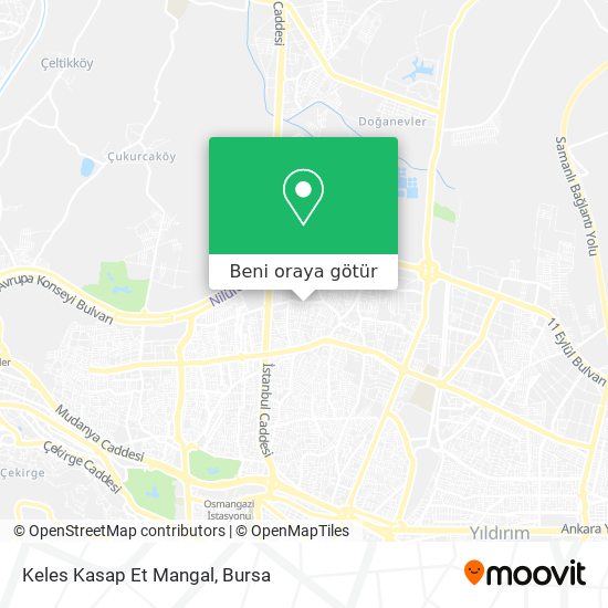 Keles Kasap Et Mangal harita