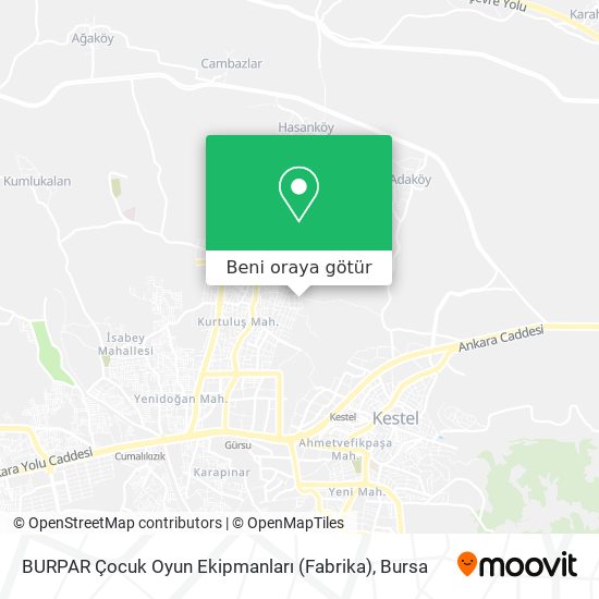 BURPAR Çocuk Oyun Ekipmanları (Fabrika) harita