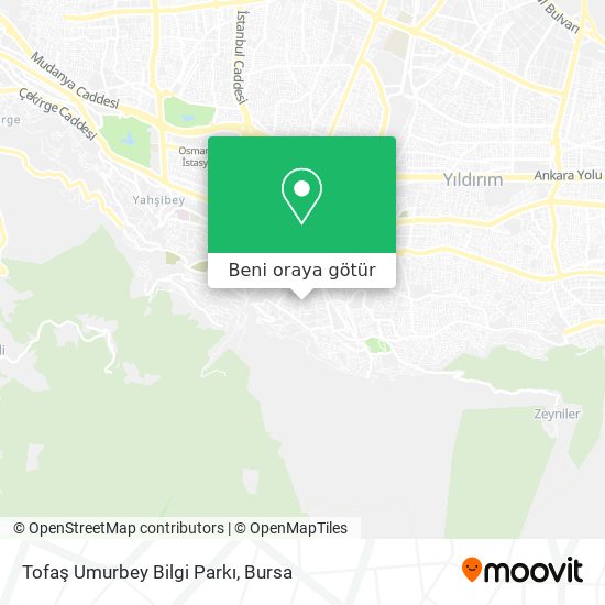 Tofaş Umurbey Bilgi Parkı harita