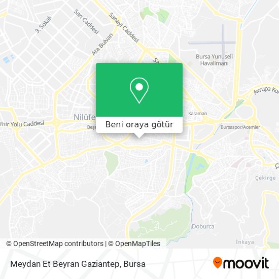 Meydan Et Beyran Gaziantep harita