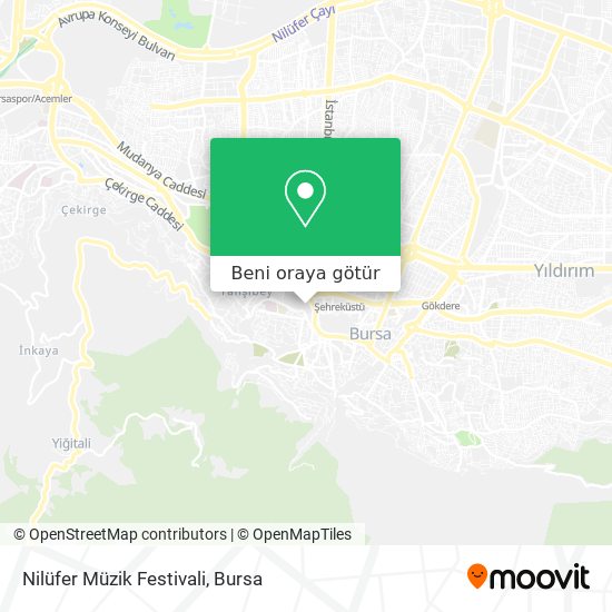Nilüfer Müzik Festivali harita