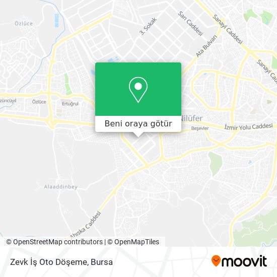 Zevk İş Oto Döşeme harita