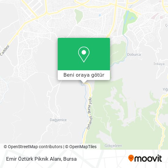 Emir Öztürk Piknik Alanı harita