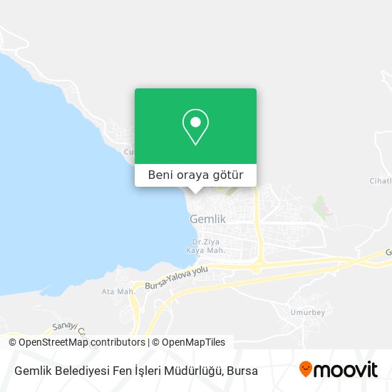 Gemlik Belediyesi Fen İşleri Müdürlüğü harita