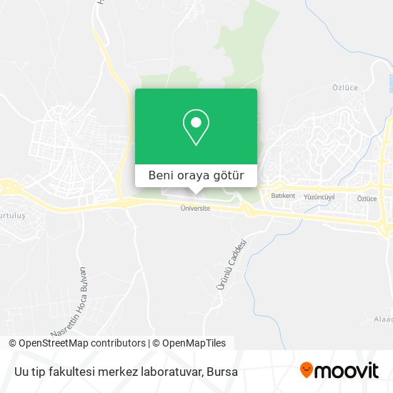 Uu tip fakultesi merkez laboratuvar harita