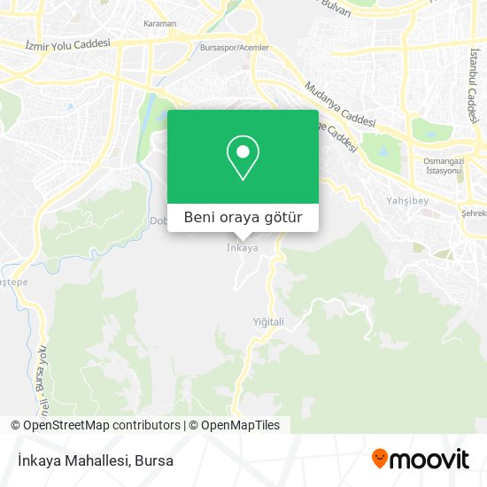İnkaya Mahallesi harita