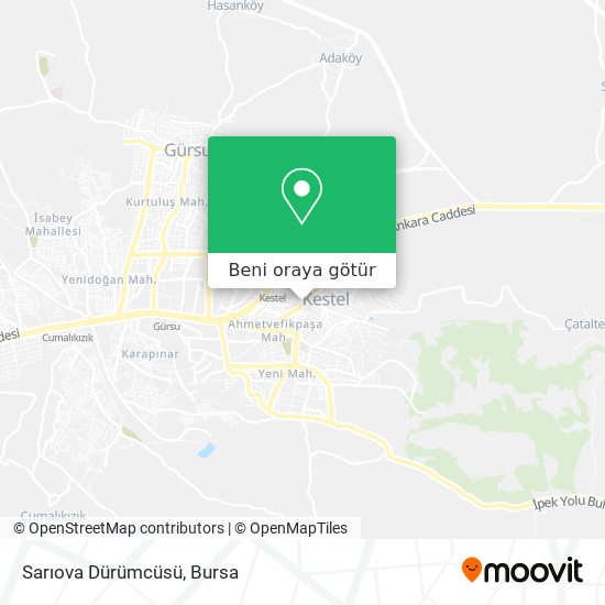 Sarıova Dürümcüsü harita