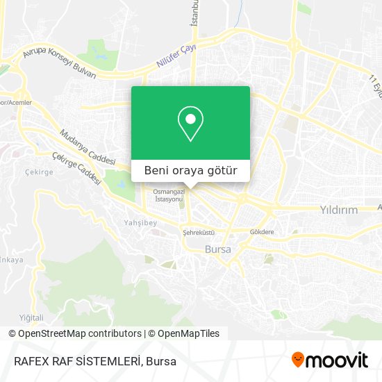 RAFEX RAF SİSTEMLERİ harita
