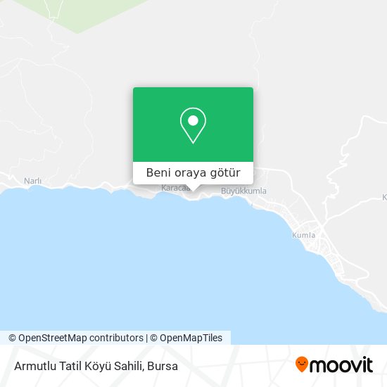 Armutlu Tatil Köyü Sahili harita