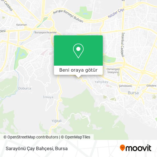 Sarayönü Çay Bahçesi harita