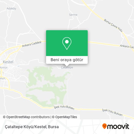 Çataltepe Köyü/Kestel harita