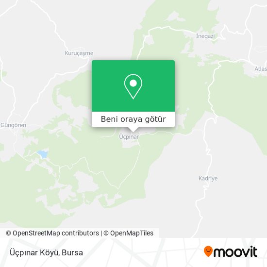 Üçpınar Köyü harita