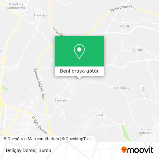 Deliçay Deresi harita