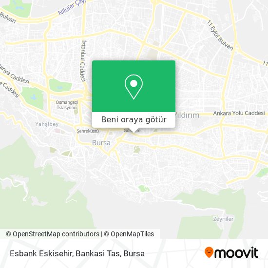Esbank Eskisehir, Bankasi Tas harita