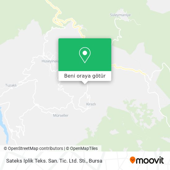 Sateks Iplik Teks. San. Tic. Ltd. Sti. harita