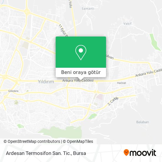 Ardesan Termosifon San. Tic. harita
