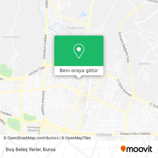 Boş Beleş Yerler harita
