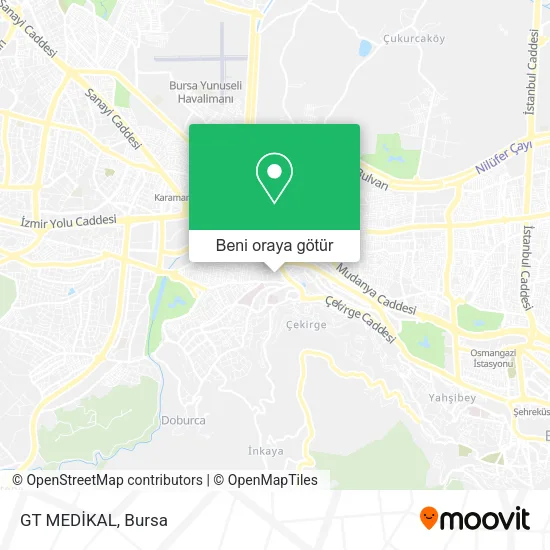GT MEDİKAL harita