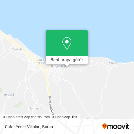 Cafer Yener Villaları harita