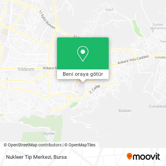 Nukleer Tip Merkezi harita