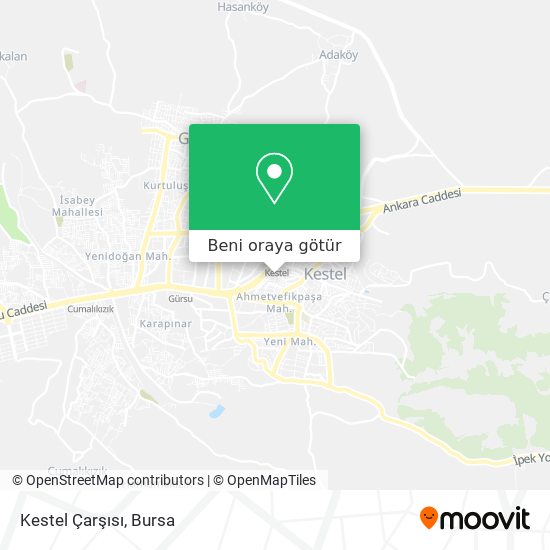 Kestel Çarşısı harita