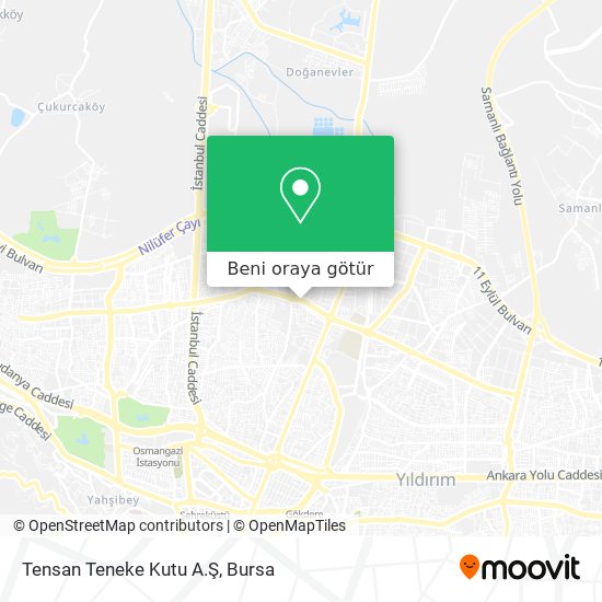 Tensan Teneke Kutu A.Ş harita