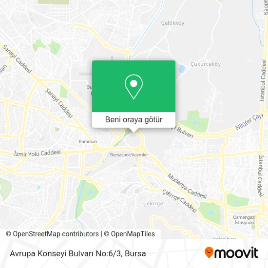 Avrupa Konseyi Bulvarı No:6/3 harita