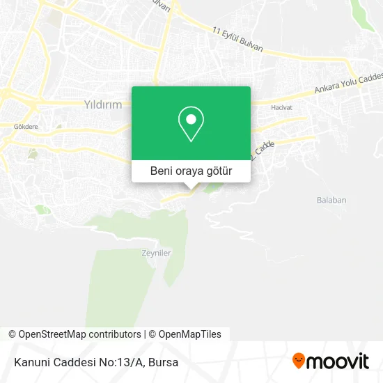 Kanuni Caddesi No:13/A harita