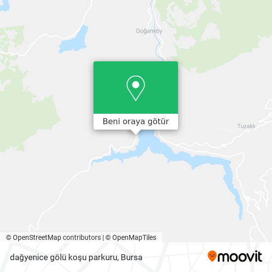 dağyenice gölü koşu parkuru harita