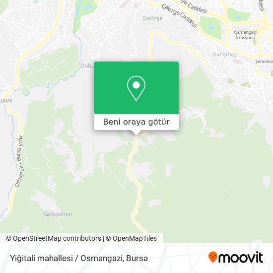 Yiğitali mahallesi / Osmangazi harita