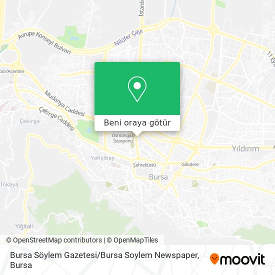 Bursa Söylem Gazetesi / Bursa Soylem Newspaper harita
