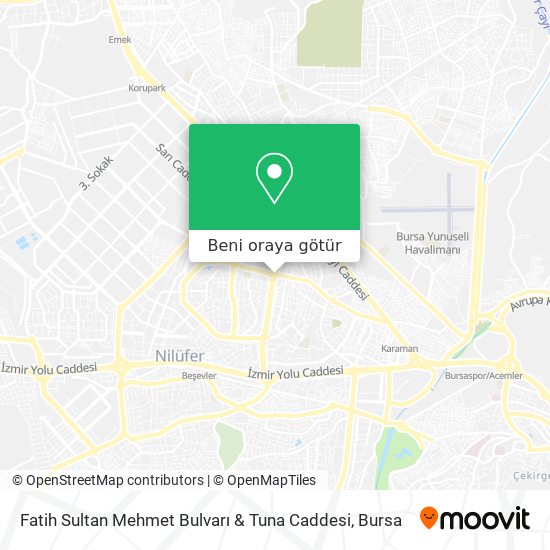 Fatih Sultan Mehmet Bulvarı & Tuna Caddesi harita