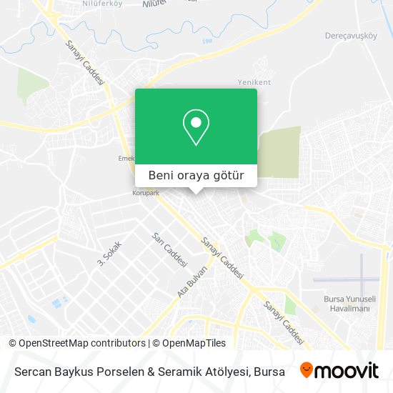 Sercan Baykus Porselen & Seramik Atölyesi harita