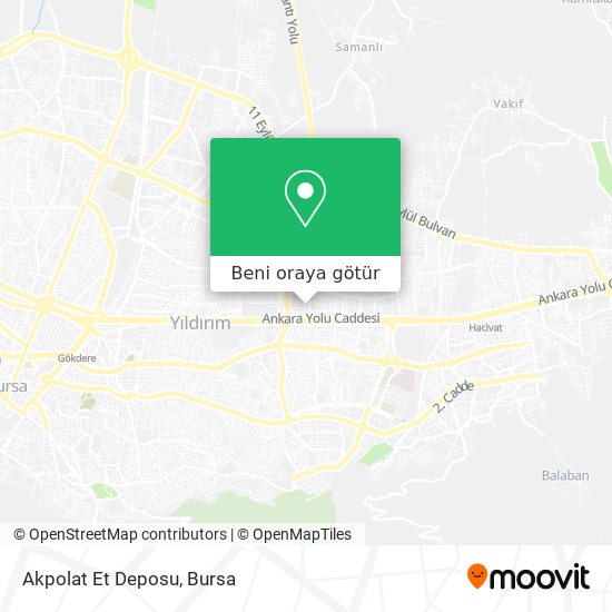 Akpolat Et Deposu harita