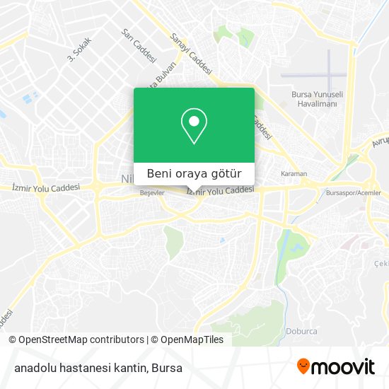 anadolu hastanesi kantin harita