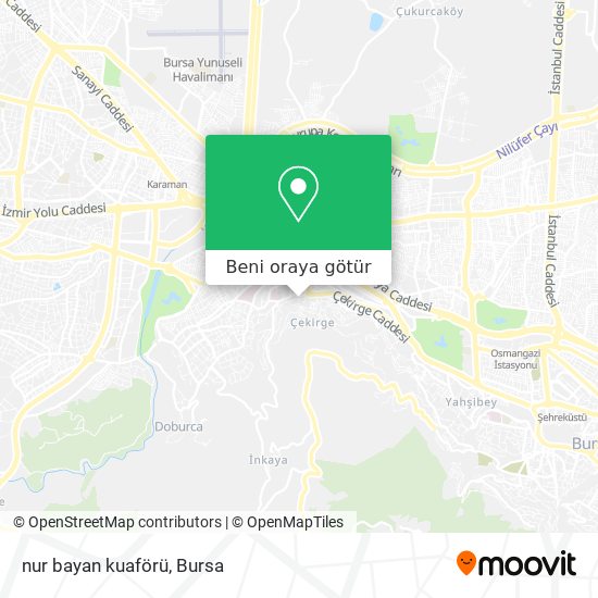 nur bayan kuaförü harita
