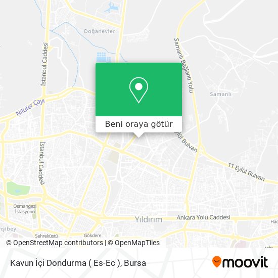 Kavun İçi Dondurma ( Es-Ec ) harita