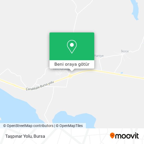 Taşpınar Yolu harita