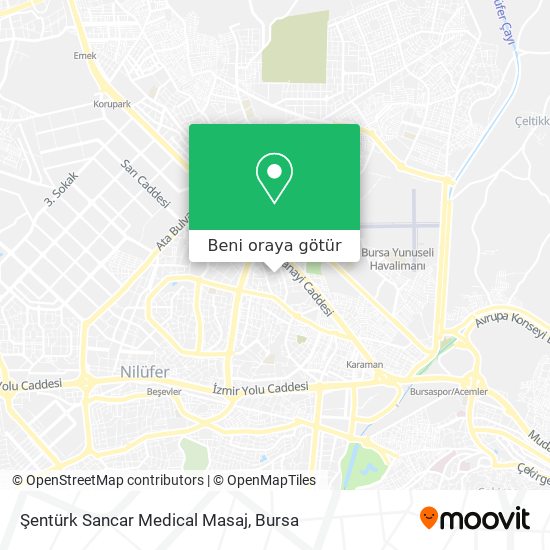 Şentürk Sancar Medical Masaj harita
