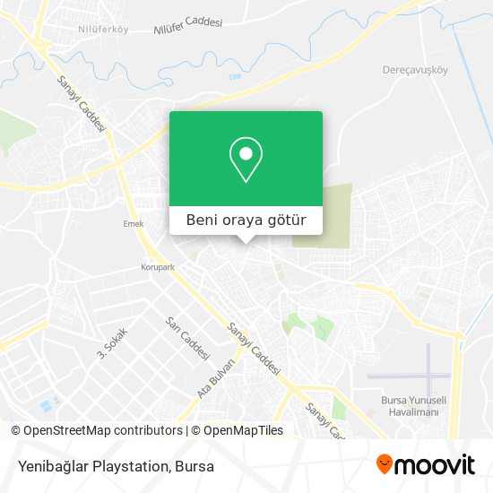 Yenibağlar Playstation harita