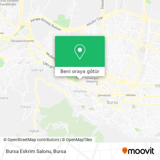 Bursa Eskrim Salonu harita