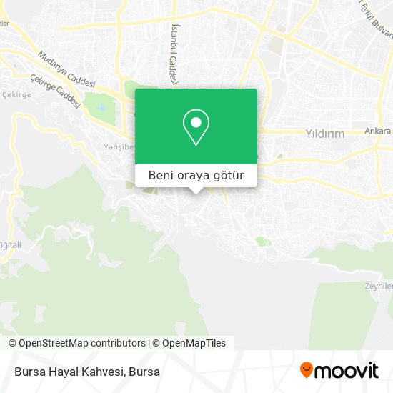 Bursa Hayal Kahvesi harita
