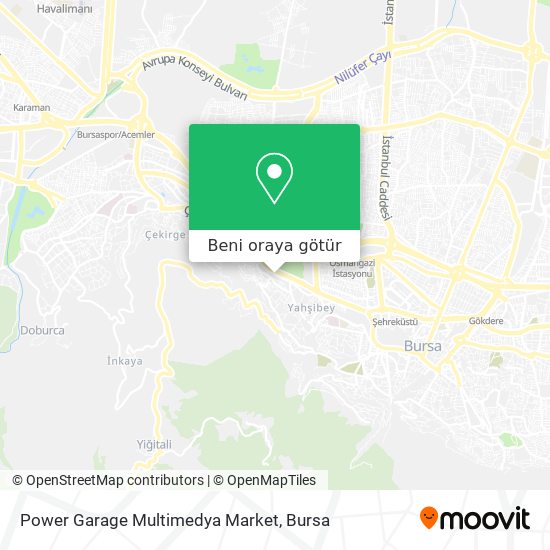 Power Garage Multimedya Market harita