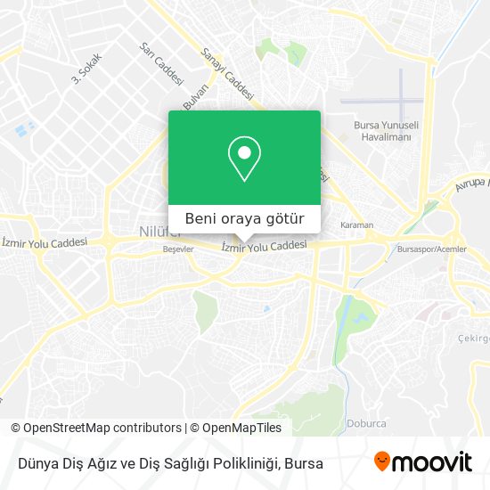 Dünya Diş Ağız ve Diş Sağlığı Polikliniği harita
